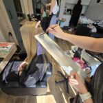 Ergonoomiline värvialus juuksuritele salgutamiseks ja balayage tehnikaks